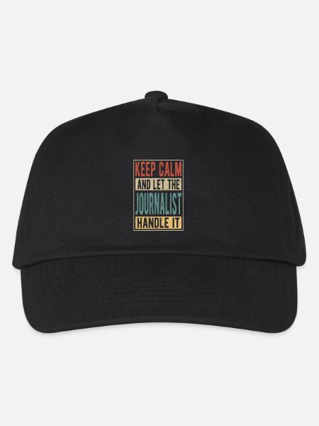 Journalisten-Retro-Geschenk - Kinder Basecap - Schwarz