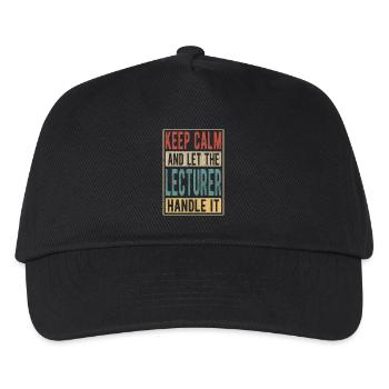 Dozent Retro Geschenk - Kinder Basecap - Schwarz - Vorne
