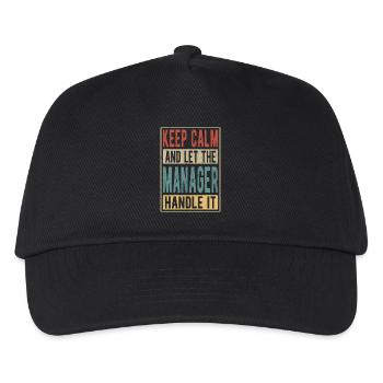 Manager Retro Cadeau - Casquette de baseball Enfant - noir - Devant
