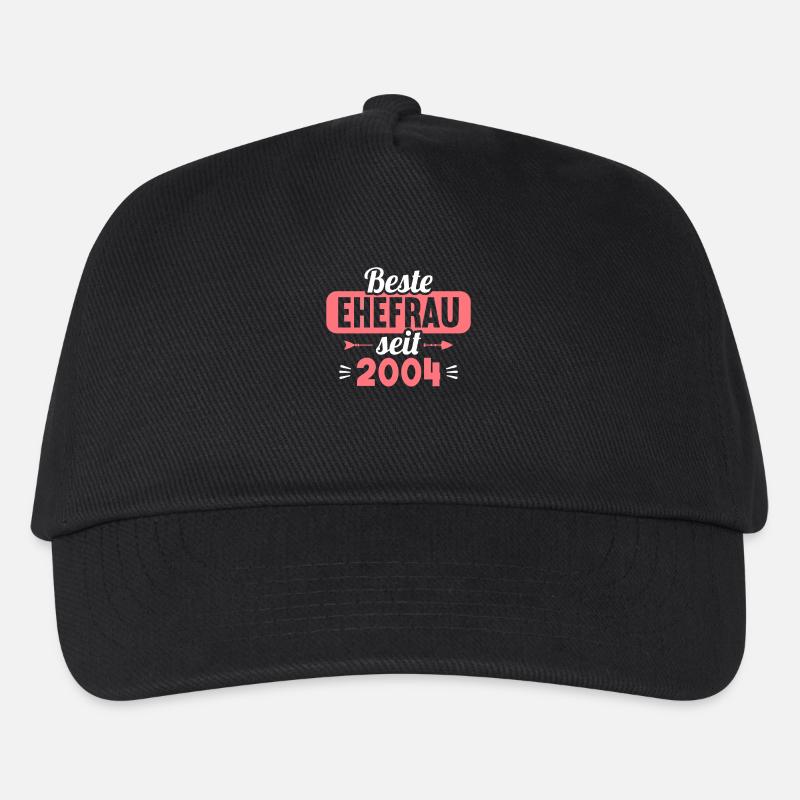 Beste Ehefrau seit 2004 20.Hochzeitstag - Kinder Basecap - Schwarz