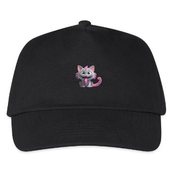 Look Into My Eyes Little Cat Monster - Kids’ Baseball Cap - black - Front