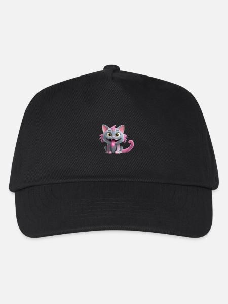 Look Into My Eyes Little Cat Monster - Kids’ Baseball Cap - black