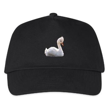 Swan Mute Swan Goose Duck Swan White Swans - Kids’ Baseball Cap - black - Front