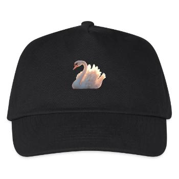 Swan Mute Swan Goose Duck Swan White Swans - Kids’ Baseball Cap - black - Front