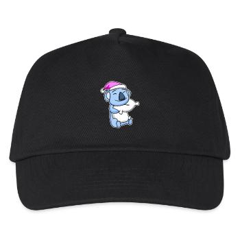 Koala Bear Tired Sleeping Sleeping Girl - Kids’ Baseball Cap - black - Front