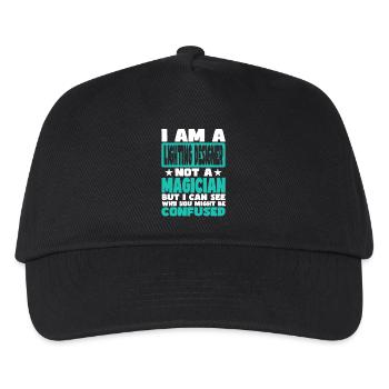 Concepteur d’éclairage - Casquette de baseball Enfant - noir - Devant