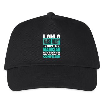 Market Analyst - Kids’ Baseball Cap - black - Front