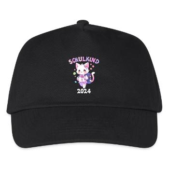Inscription à l’école École des chats Début de l’école 2024 - Casquette de baseball Enfant - noir - Devant