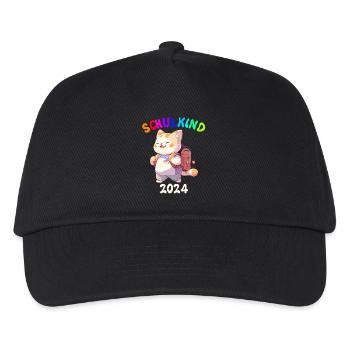 Inscription à l’école École des chats Début de l’école 2024 - Casquette de baseball Enfant - noir - Devant