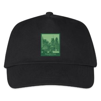 Philadelphia Skyline – City of Brotherly Love - Kinder Basecap - Schwarz - Vorne
