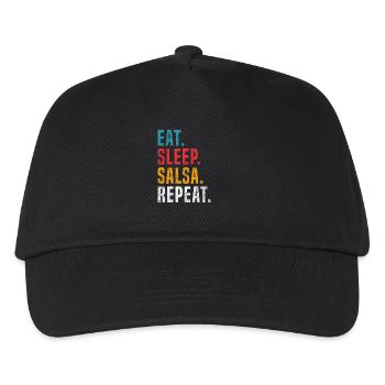 Eat Sleep Salsa Repeat pour les danseurs de salsa - Casquette de baseball Enfant - noir - Devant