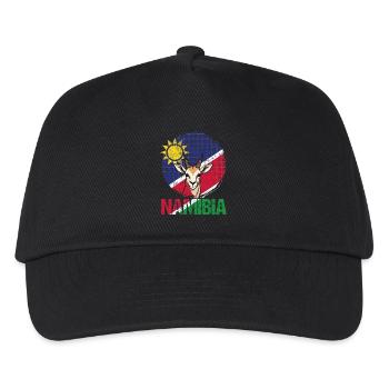 Namibia Afrika Souvenir - Kinder Basecap - Schwarz - Vorne