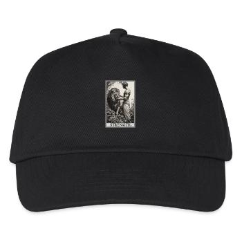 Tarotkarten Tarotkarte Strength Kraft - Kinder Basecap - Schwarz - Vorne