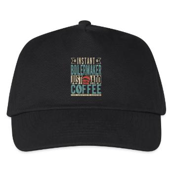 Instant Boilermaker Just Add Coffee - Kids’ Baseball Cap - black - Front