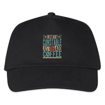 Instant Constable Just Add Coffee - Kids’ Baseball Cap - black - Front