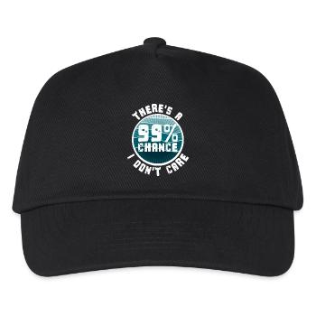 Il y a 99% de chances que je m’en fous d’être drôle - Casquette de baseball Enfant - noir - Devant