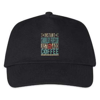 Instant Criminology Professor Just Add Coffee - Kids’ Baseball Cap - black - Front
