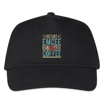 Instant Emcee Just Add Coffee - Kinder Basecap - Schwarz - Vorne
