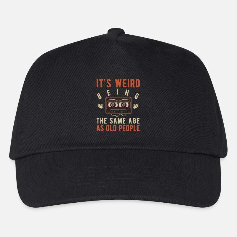 It's weird being the same age as old people - Kinder Basecap - Schwarz
