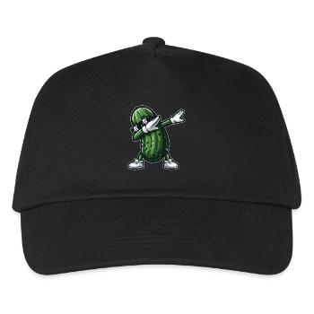 Dabbing Gurke Dab Gurke Dill Gurke Gurke Lustig - Kinder Basecap - Schwarz - Vorne