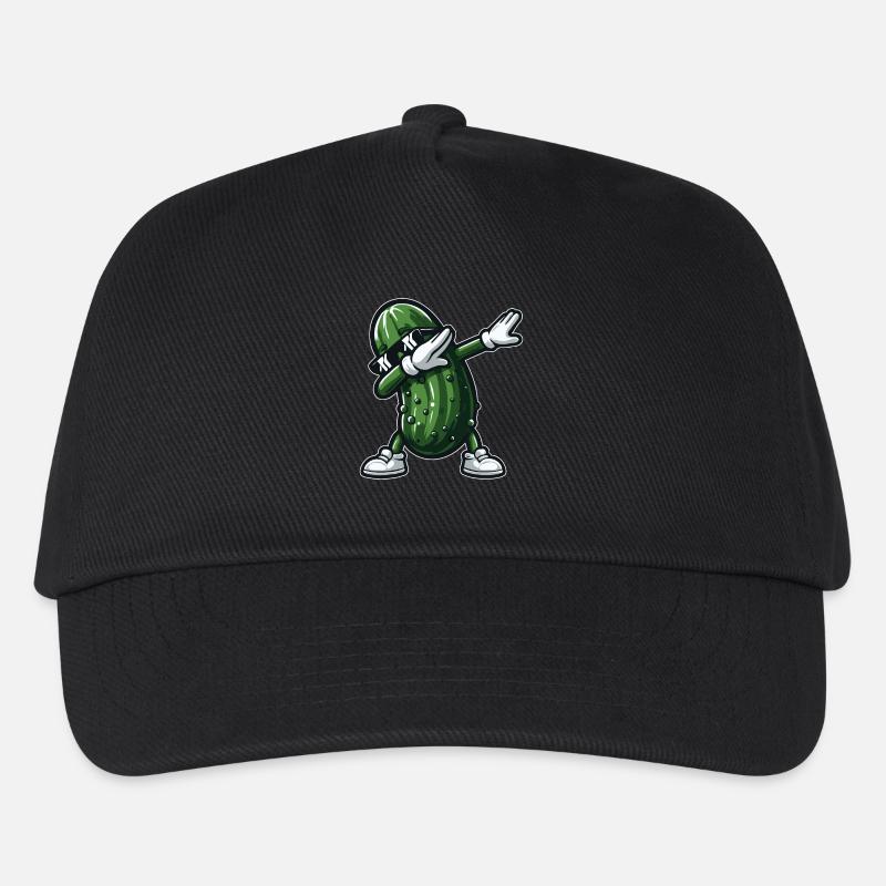 Dabbing Gurke Dab Gurke Dill Gurke Gurke Lustig - Kinder Basecap - Schwarz