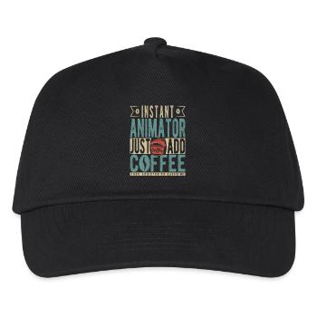Instant Animator Just Add Coffee - Kids’ Baseball Cap - black - Front