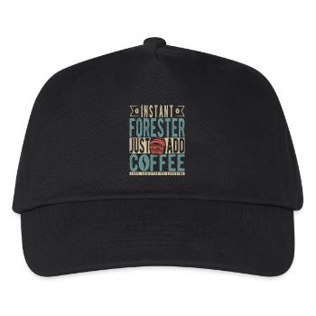 Instant Forester Just Add Coffee - Kids’ Baseball Cap - black - Front