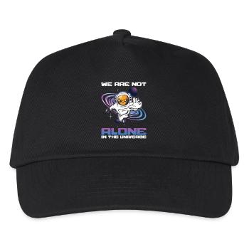 Wir sind nicht allein: Astronautentheoretiker, gläubiger Außerirdischer - Kinder Basecap - Schwarz - Vorne