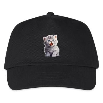 Cat Cats British Shorthair British Shorthair - Kids’ Baseball Cap - black - Front