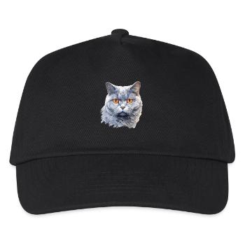 Cat Cats British Shorthair British Shorthair - Kids’ Baseball Cap - black - Front