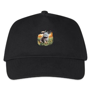 Cat Cats British Shorthair British Shorthair - Kids’ Baseball Cap - black - Front