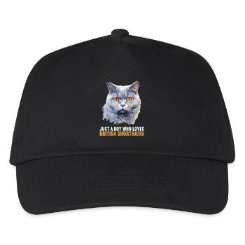Cat Cats British Shorthair British Shorthair - Kids’ Baseball Cap - black - Front