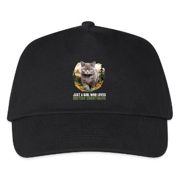 Cat Cats British Shorthair British Shorthair - Kids’ Baseball Cap - black - Front