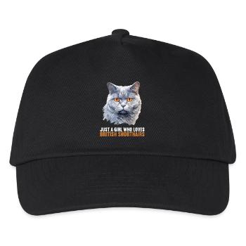 Cat Cats British Shorthair British Shorthair - Kids’ Baseball Cap - black - Front