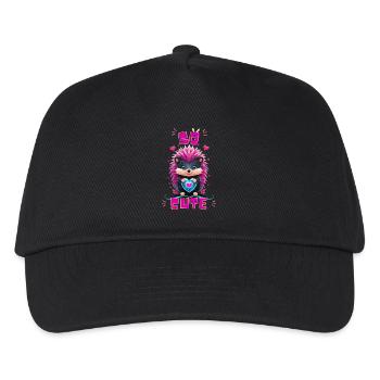 Blue Heart Hedgehog - So cute - Kids’ Baseball Cap - black - Front