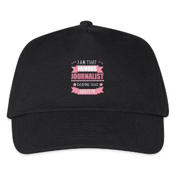 Journalist Profession Ladies Gift - Kids’ Baseball Cap - black - Front
