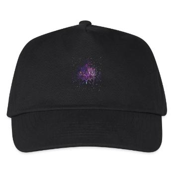 Fleur céleste aux lignes harmonieuses - Casquette de baseball Enfant - noir - Devant