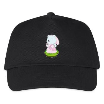 Robe de mariée en robe de mariée Polar Bear - Casquette de baseball Enfant - noir - Devant