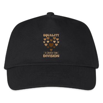 Equality Is Greater Than Division - Kids’ Baseball Cap - black - Front
