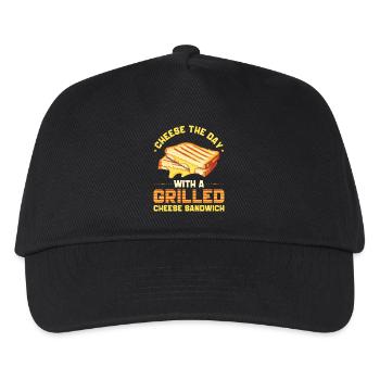 Sandwich, Cheese, Grilled Cheese, Bread - Kids’ Baseball Cap - black - Front