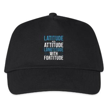 Géographie Géographie Cartographie Drôle - Casquette de baseball Enfant - noir - Devant
