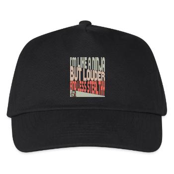 Comme un ninja - Casquette de baseball Enfant - noir - Devant