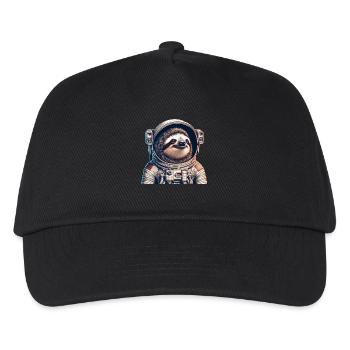 Nachdenkliches Faultier Astronaut - Kinder Basecap - Schwarz - Vorne