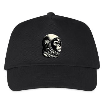 Chimpanzee, Astronaut, Thoughtful, Cosmos - Kids’ Baseball Cap - black - Front