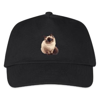 Chat de l’Himalaya Colourpoint Katze - Casquette de baseball Enfant - noir - Devant