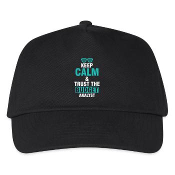 Keep Calm & Trust the Budget Analyst - Kids’ Baseball Cap - black - Front