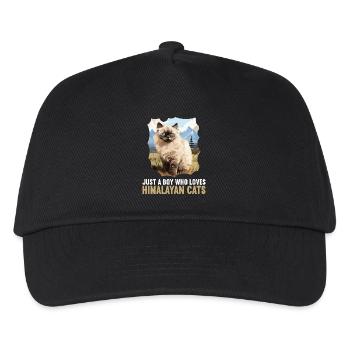 Chat de l’Himalaya Colourpoint Katze - Casquette de baseball Enfant - noir - Devant