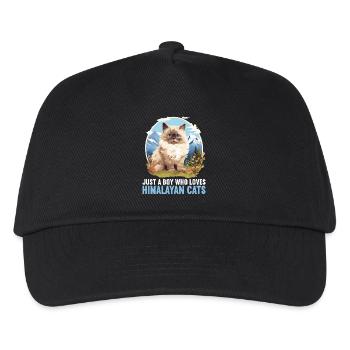 Chat de l’Himalaya Colourpoint Katze - Casquette de baseball Enfant - noir - Devant