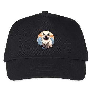 Chat de l’Himalaya Colourpoint Katze - Casquette de baseball Enfant - noir - Devant