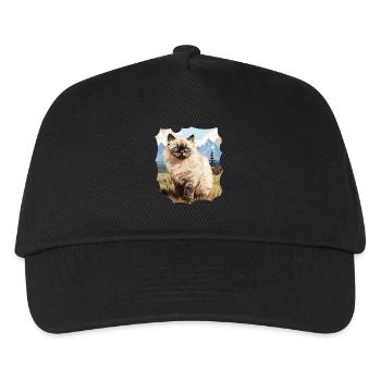 Chat de l’Himalaya Colourpoint Katze - Casquette de baseball Enfant - noir - Devant